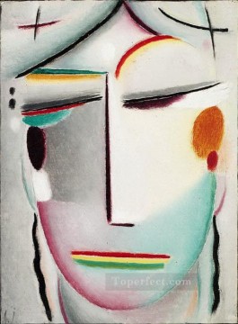  Salvador Decoraci%C3%B3n Paredes - rostro del salvador rey distante buda ii 1921 Alexej von Jawlensky expresionismo